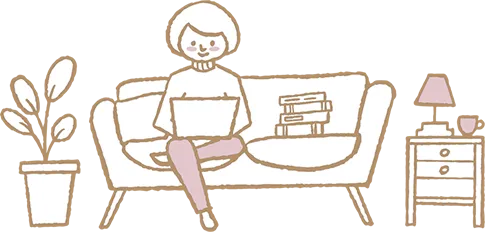 月1・ZOOM会のイメージイラスト